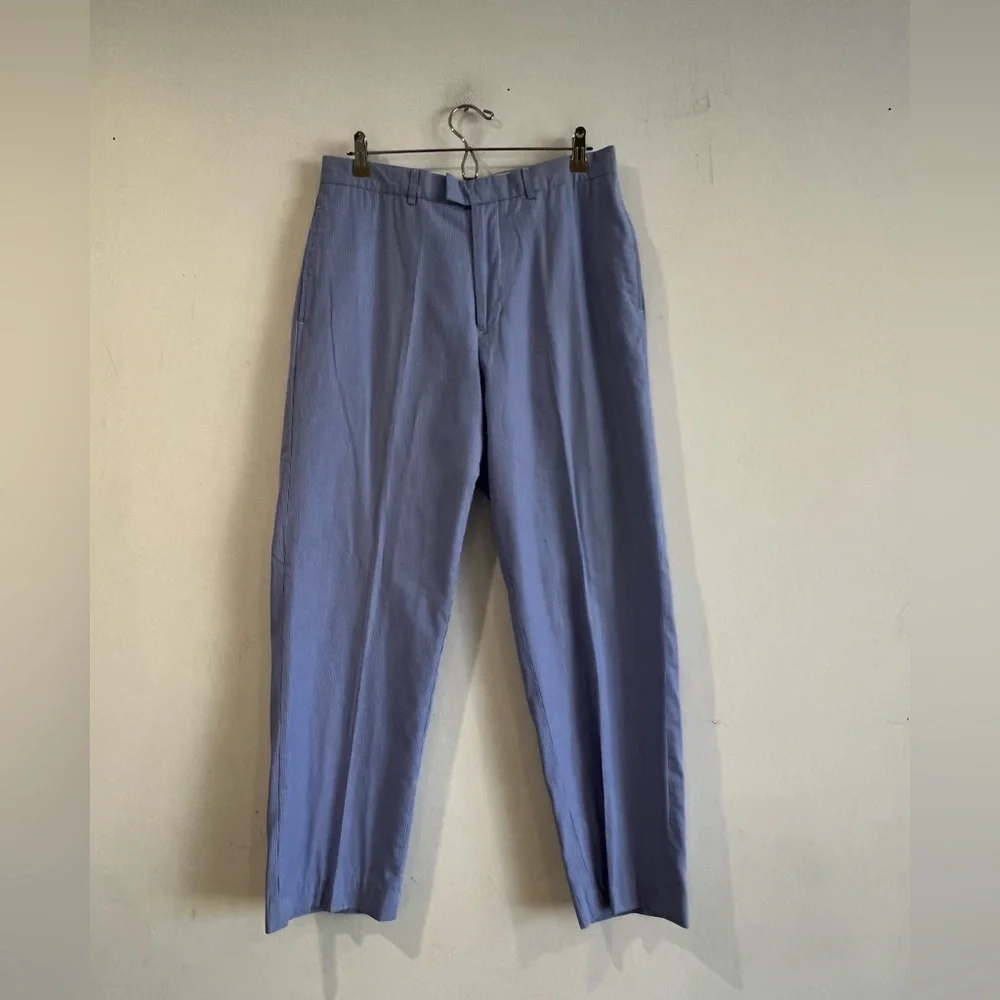 Ralph Lauren striped flat chino cruise Vacation trousers 32X30 Cotton Blend